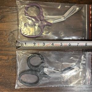 2 Trauma Shears 7" Straight Blunt/Blunt Medical bandage Scissors safety end